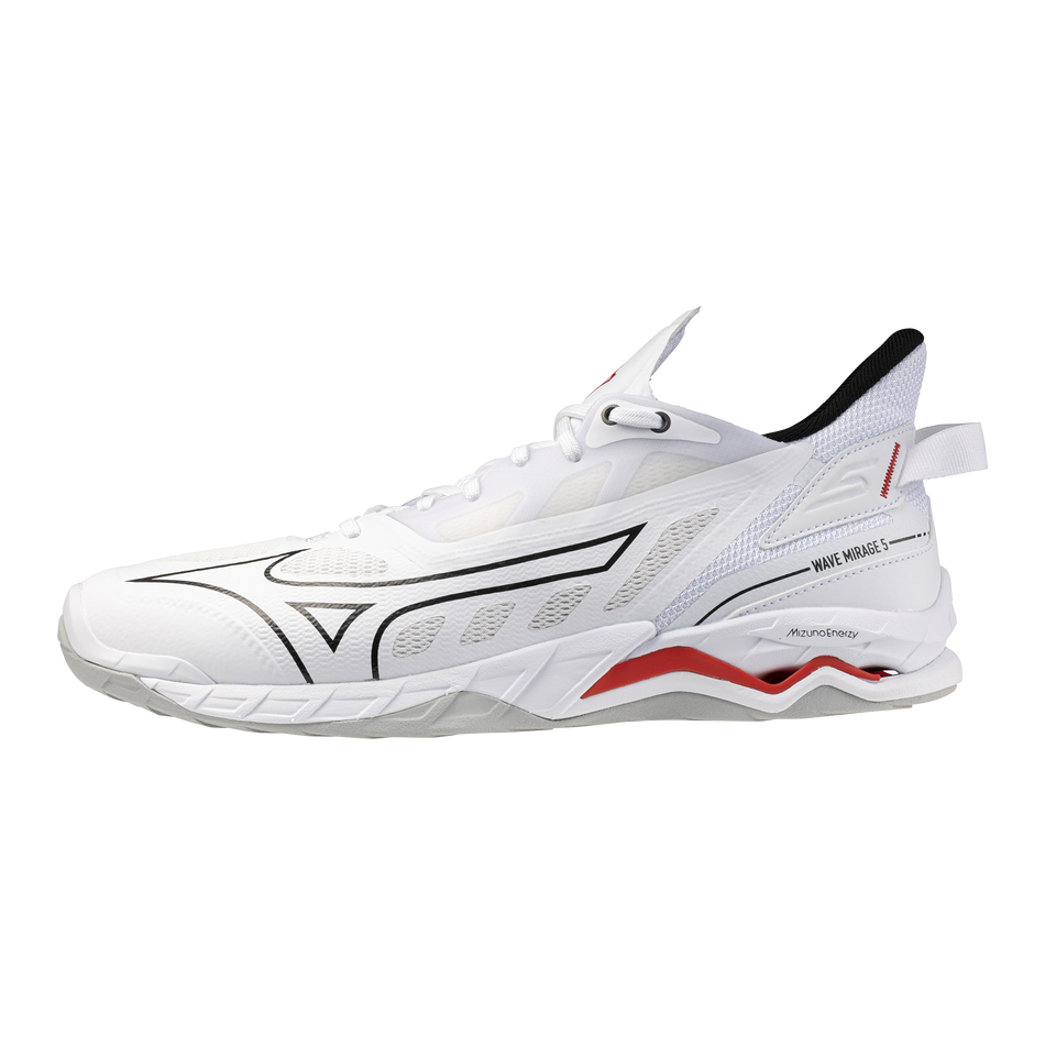 Mizuno WAVE MIRAGE 5 White/Black/Fiery Red