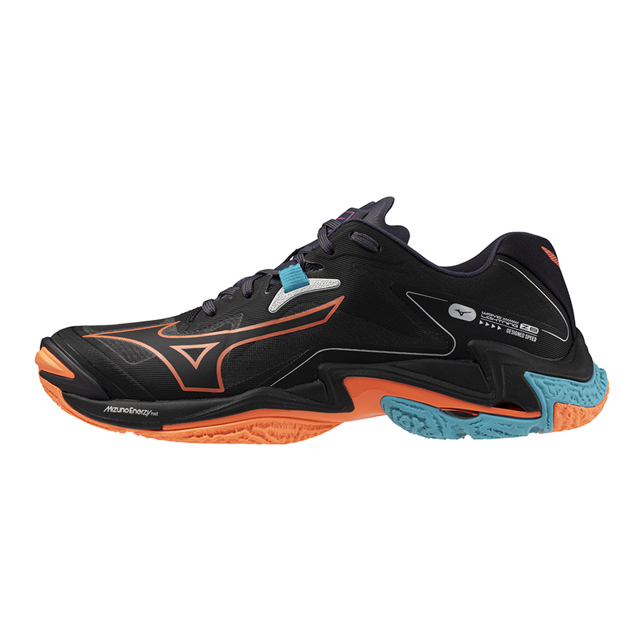 Mizuno WAVE LIGHTNING Z8 Black/Neon Flame/Peacock Blue