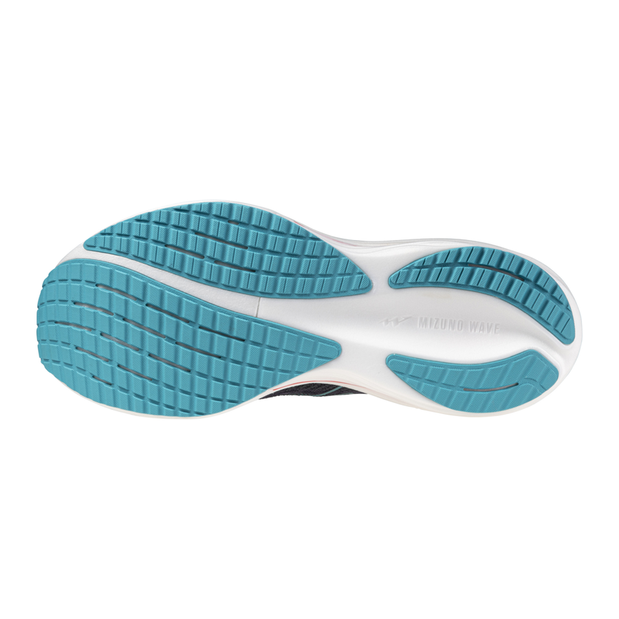 Mizuno WAVE RIDER 29 Odyssey Gray/Capri Breeze/Calypso Coral