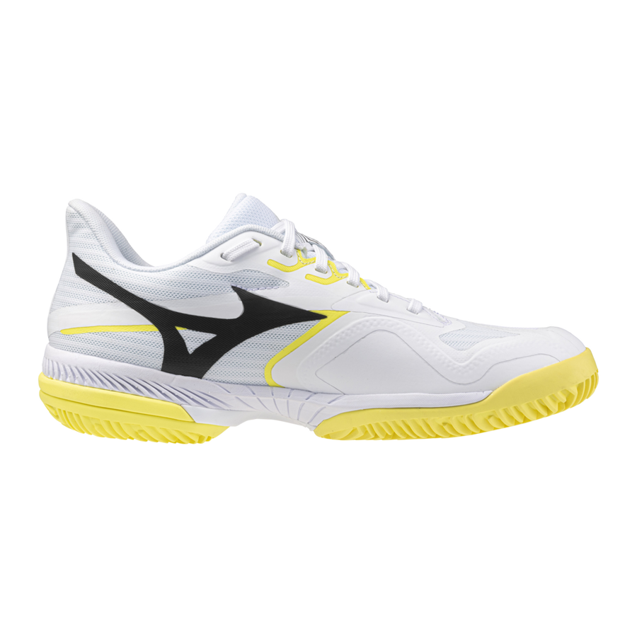 Mizuno WAVE EXCEED COURT PADEL White/Black Sand/Lemon Tonic