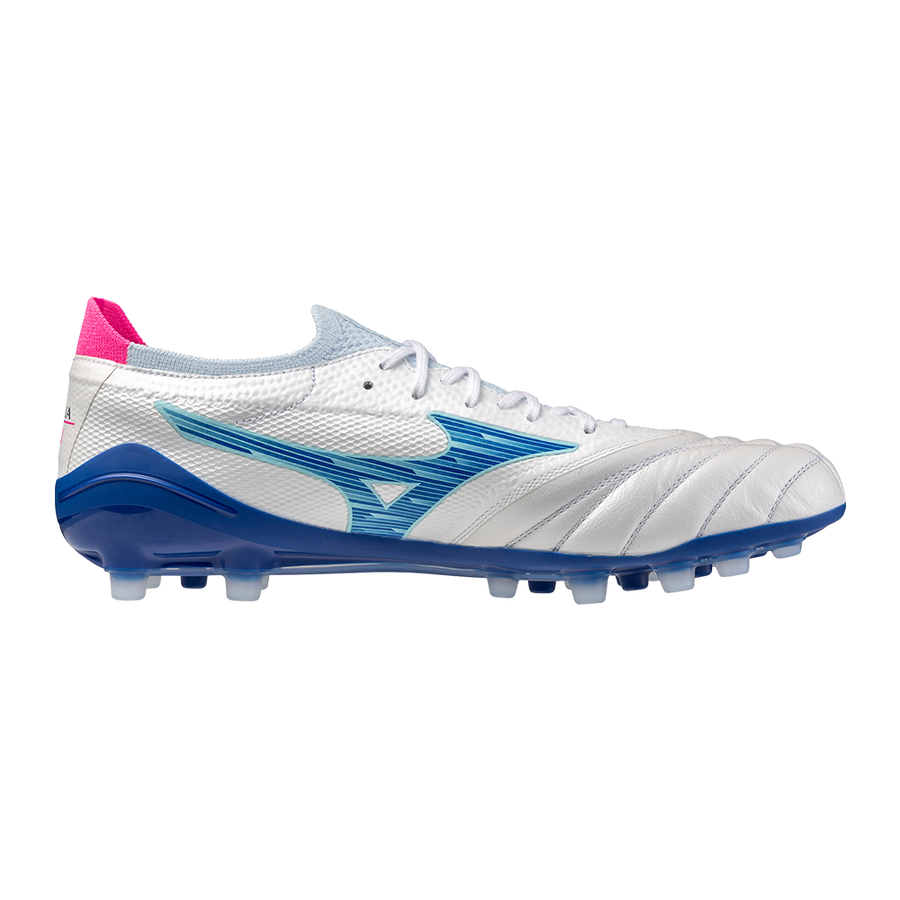 Mizuno MORELIA NEO IV BETA ELITE AG White/Tanager Turquoise/Pink Tetra
