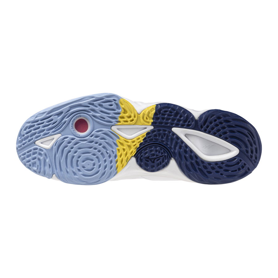 Mizuno WAVE MOMENTUM 3 White/BellwetherBlue/BelAirBlu