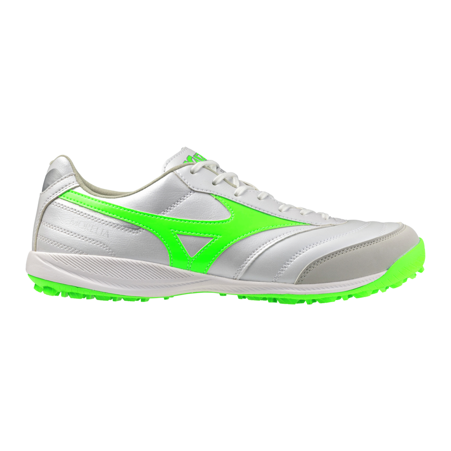 Mizuno MORELIA SALA PRO TF White/neon green/galaxy silver Mizuno MORELIA SALA PRO TF White/neon green/galaxy silver