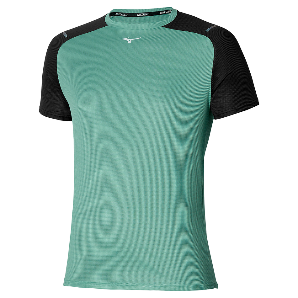 Mizuno DryAeroFlow Tee Mineral Blue/Black