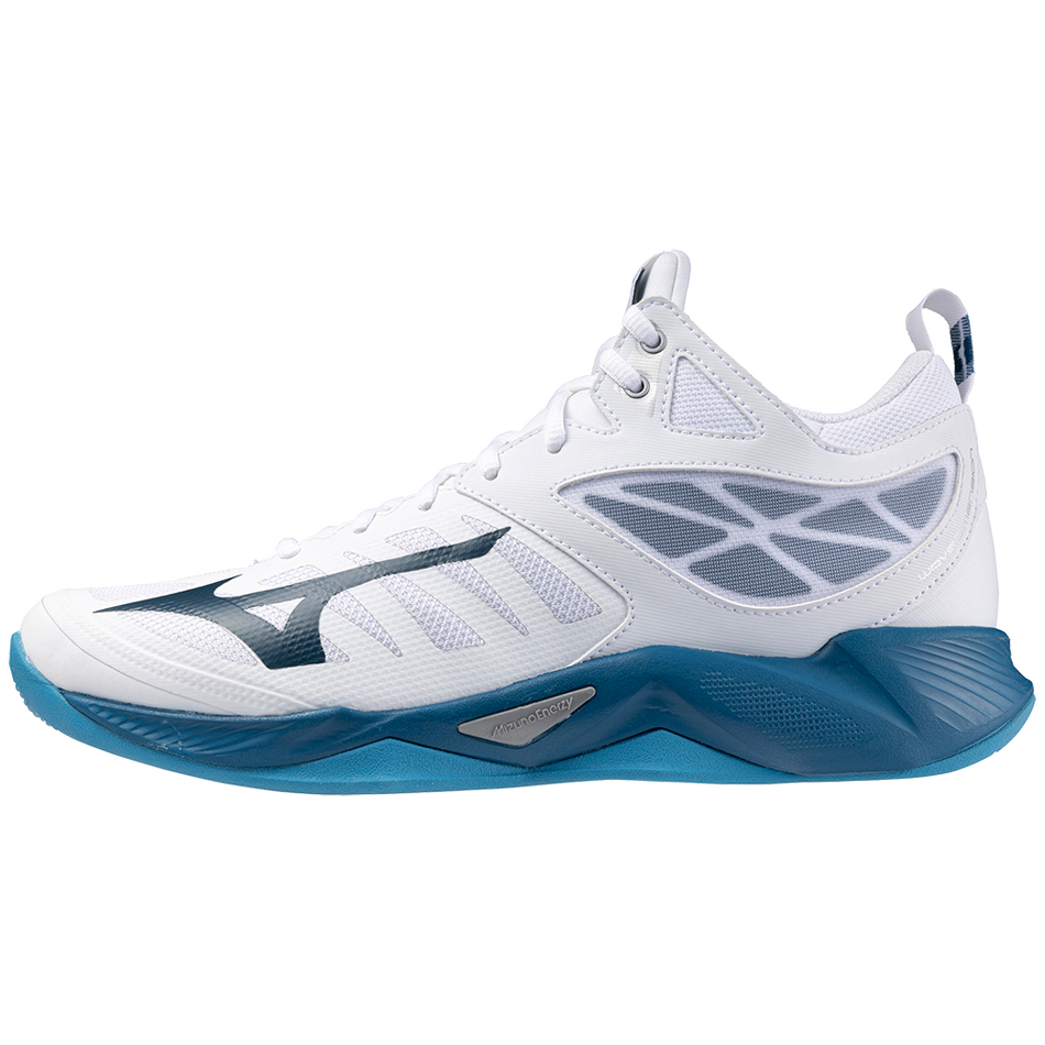 Mizuno Wave Dimension Mid White/Sailor Blue/Silver