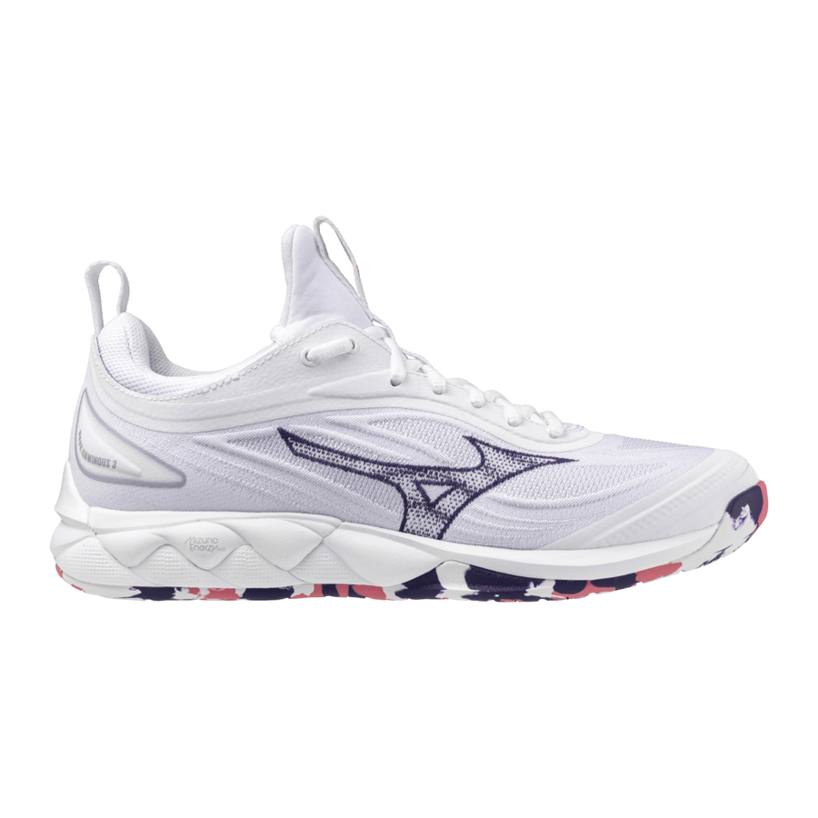Mizuno WAVE LUMINOUS 3 White/VioletIndigo/CamelliaRos