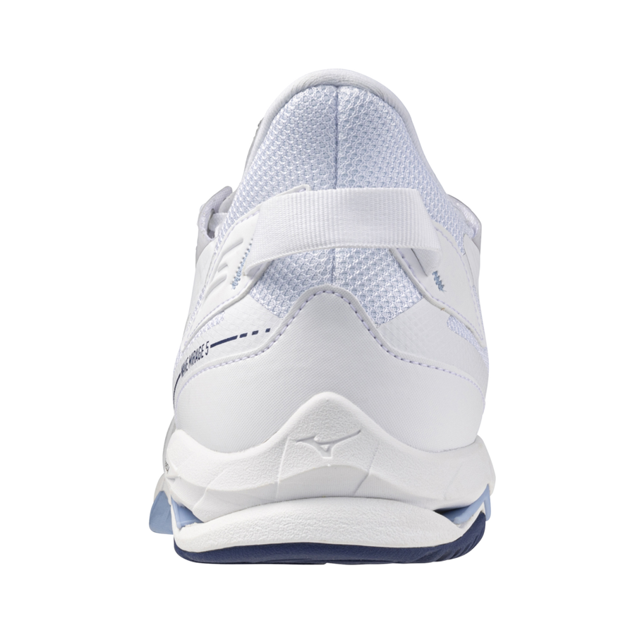 Mizuno WAVE MIRAGE 5 White/BellwetherBlue/BelAirBlu