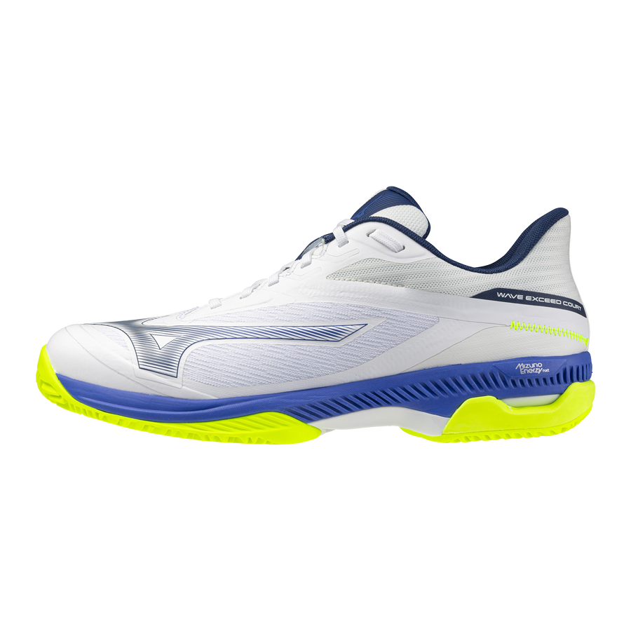 Mizuno WAVE EXCEED COURT CC White/Dazzling Blue/Lightning