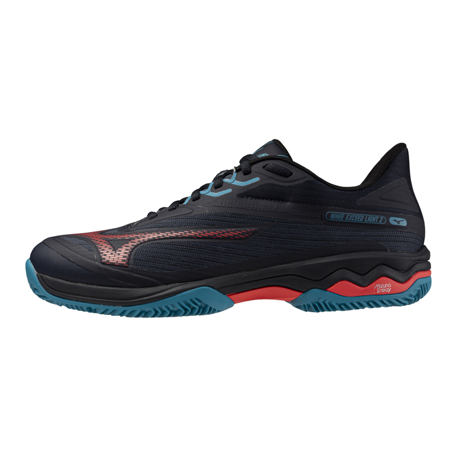 Mizuno WAVE EXCEED LIGHT 2 PADEL Salute/Hibiscus/Enamel Blue