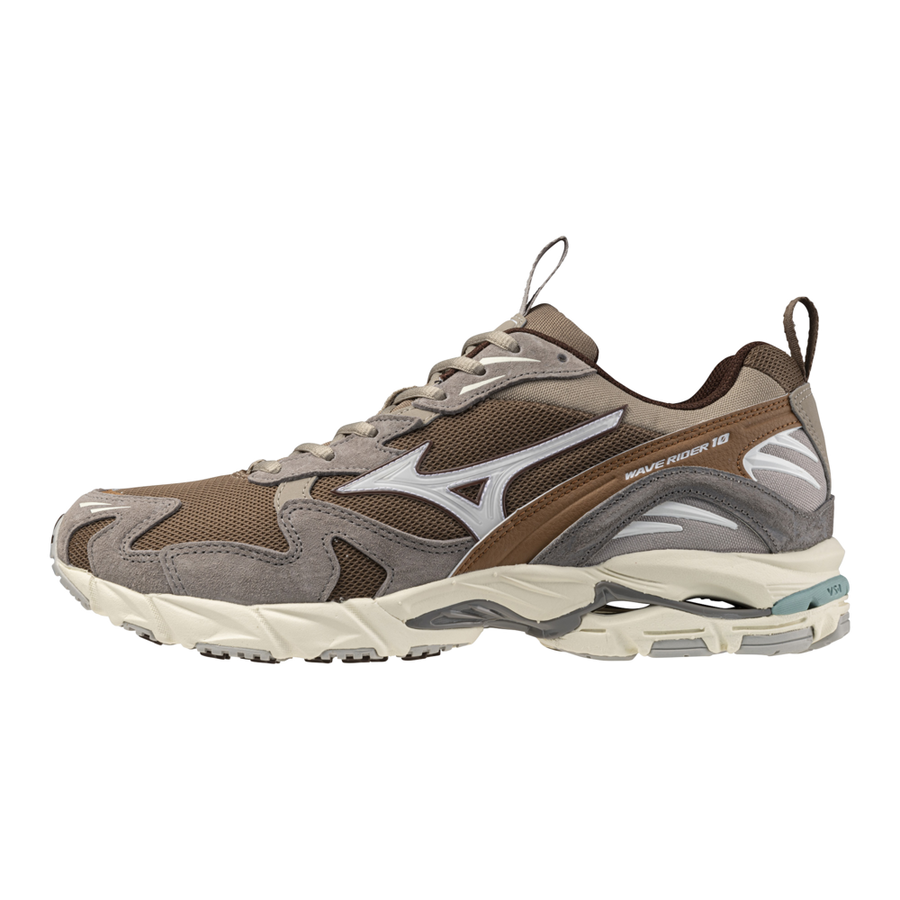 Mizuno WAVE RIDER 10 Fossil/White/Thrush