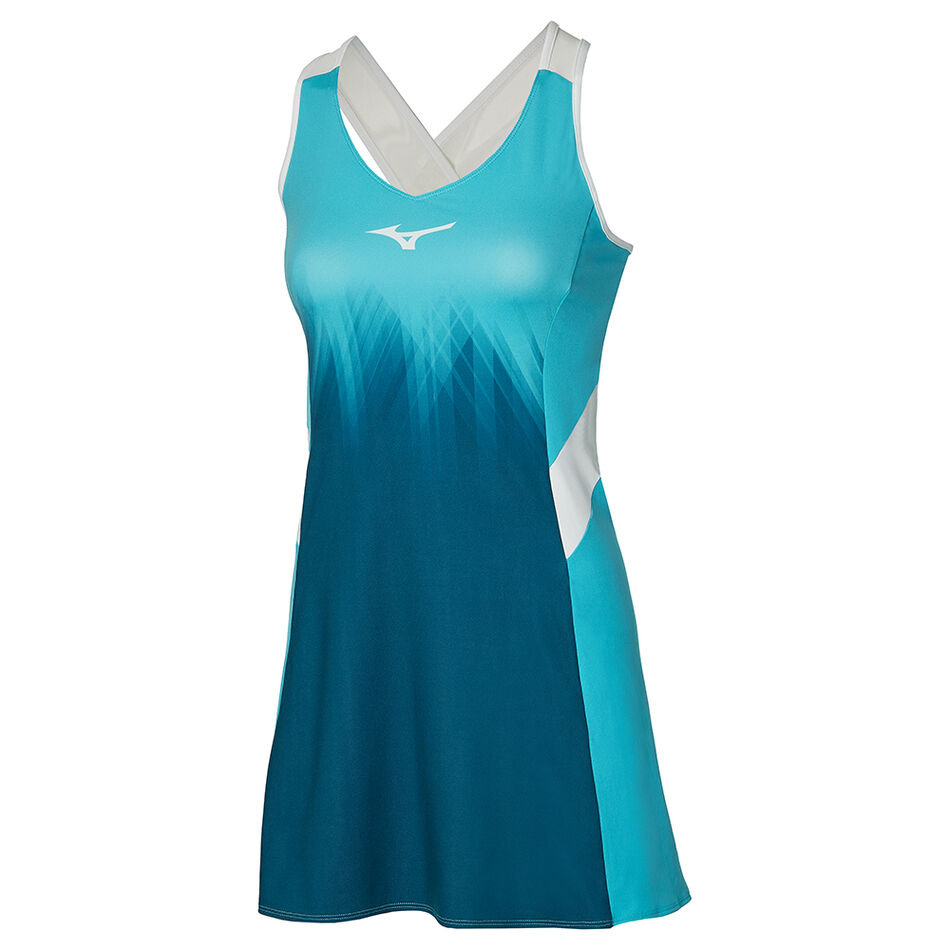 Mizuno Printed Dress Scuba Blue/Blue Coral