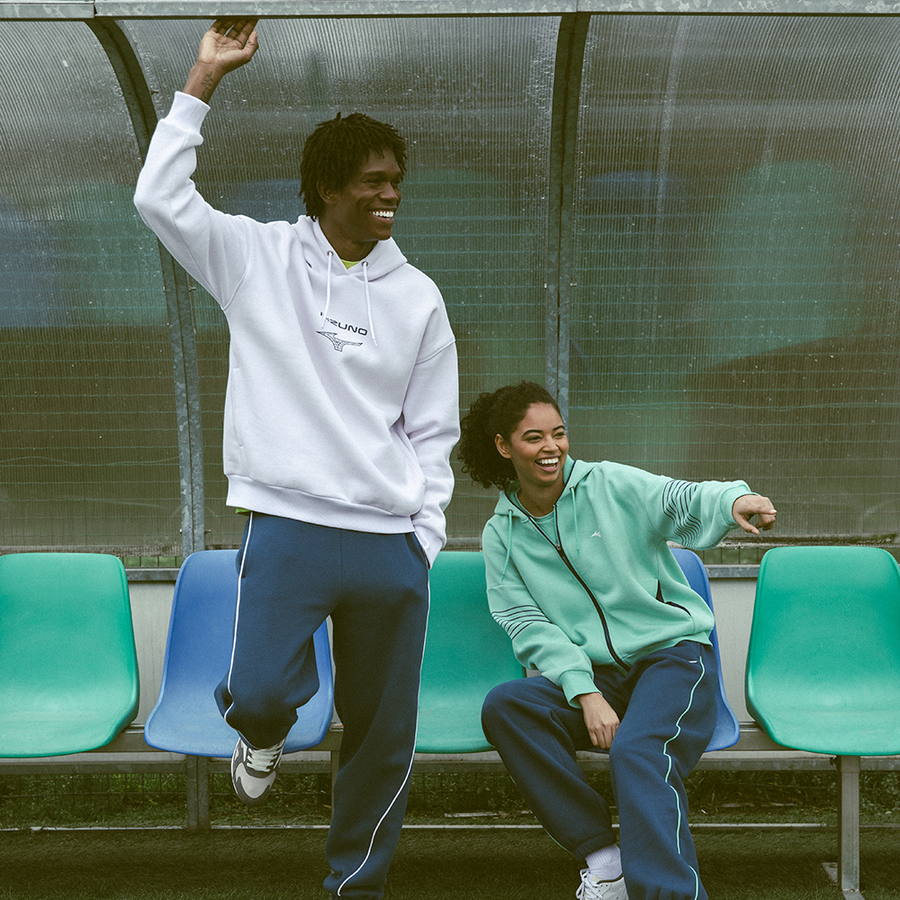 Mizuno ATHLETICS GRAPHIC HOODY Nimbus cloud