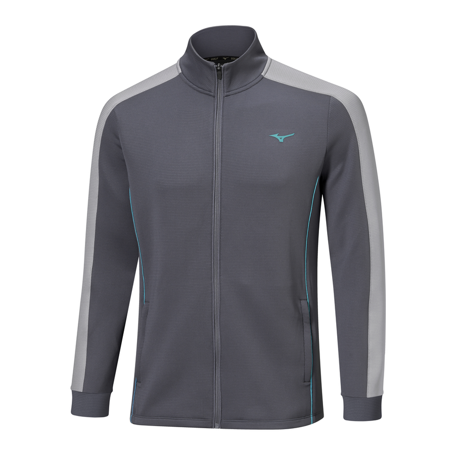 Mizuno Elevated Warm Full Zip Odyssey Gray