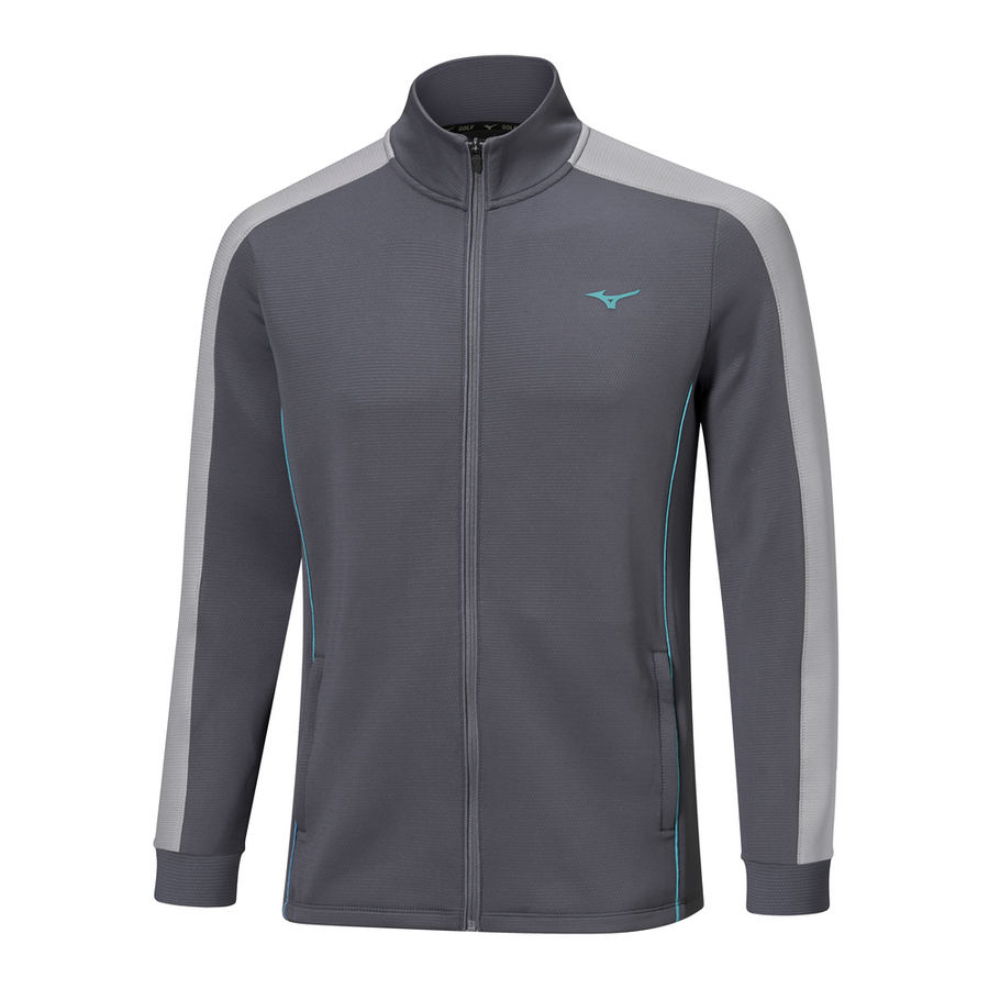 Mizuno Elevated Warm Full Zip Odyssey Gray