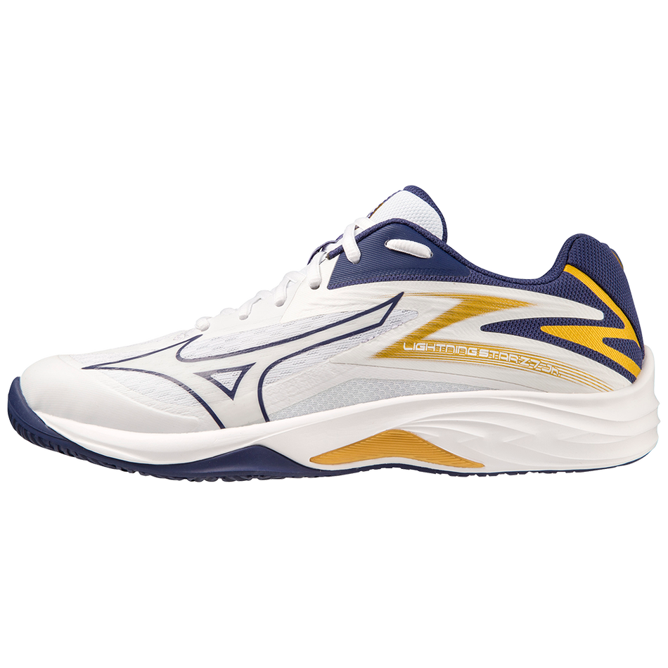 Mizuno LIGHTNING STAR Z7 Jr Whte/BRibbon/MP Gold