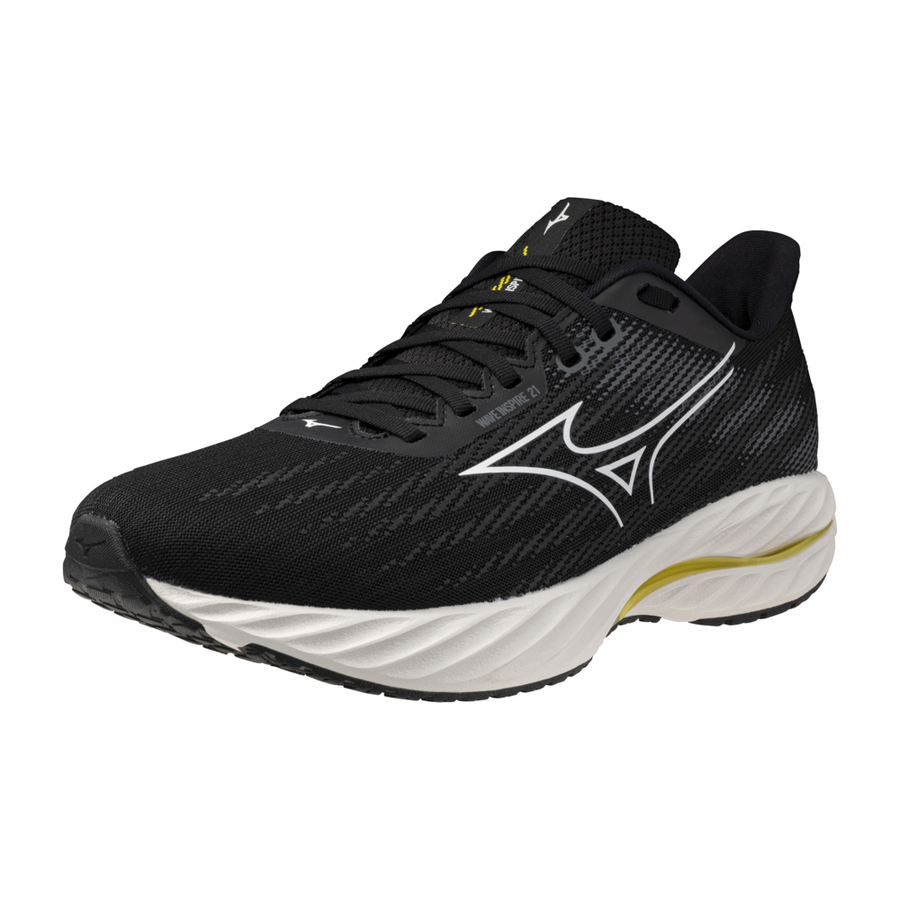 Mizuno WAVE INSPIRE 21 Black/White/Vibrant Yellow