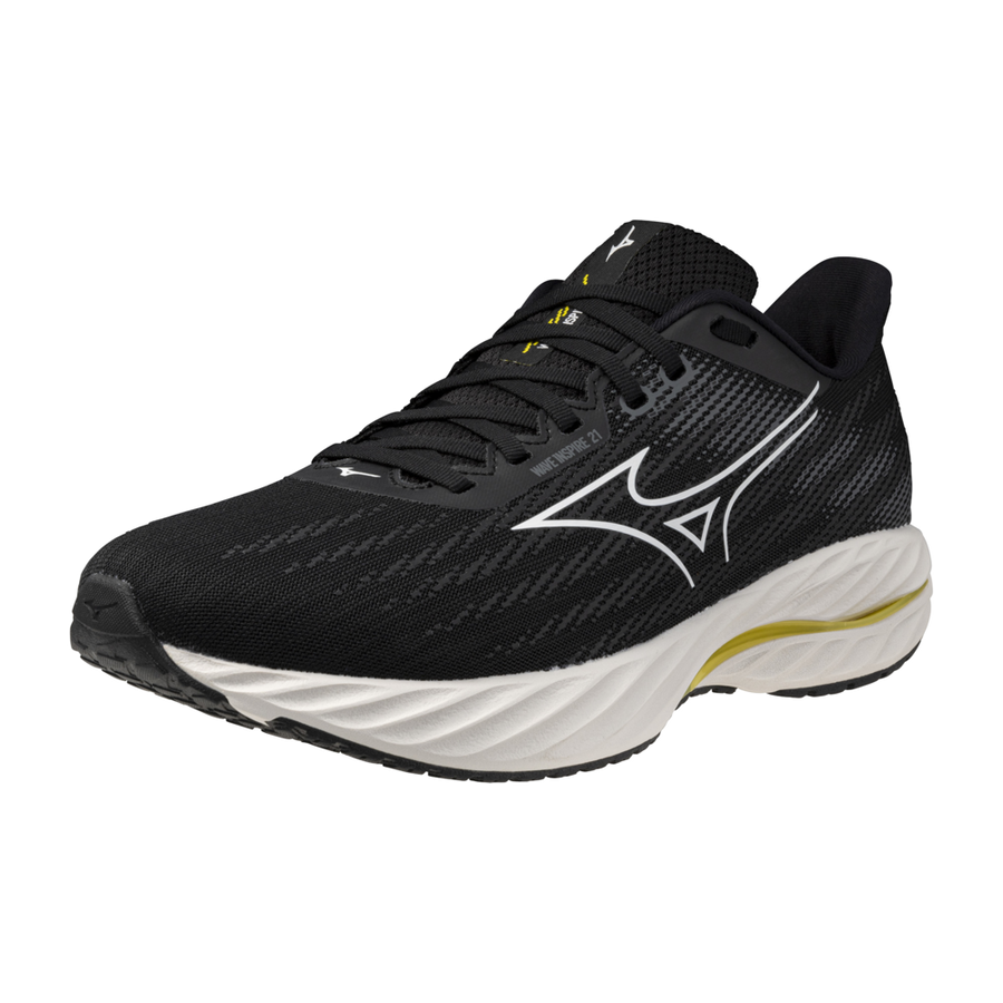 Mizuno WAVE INSPIRE 21 Black/White/Vibrant Yellow