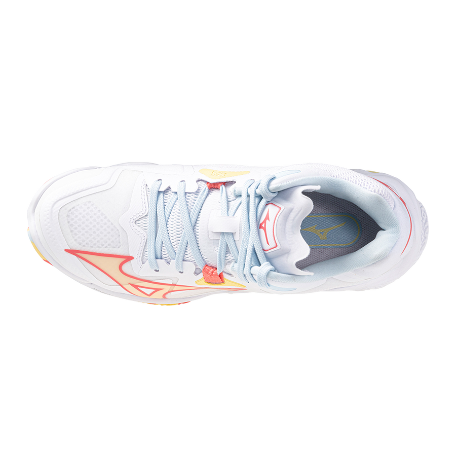 Mizuno WAVE LIGHTNING Z8 MID White/Calypso Coral/Pale Banana