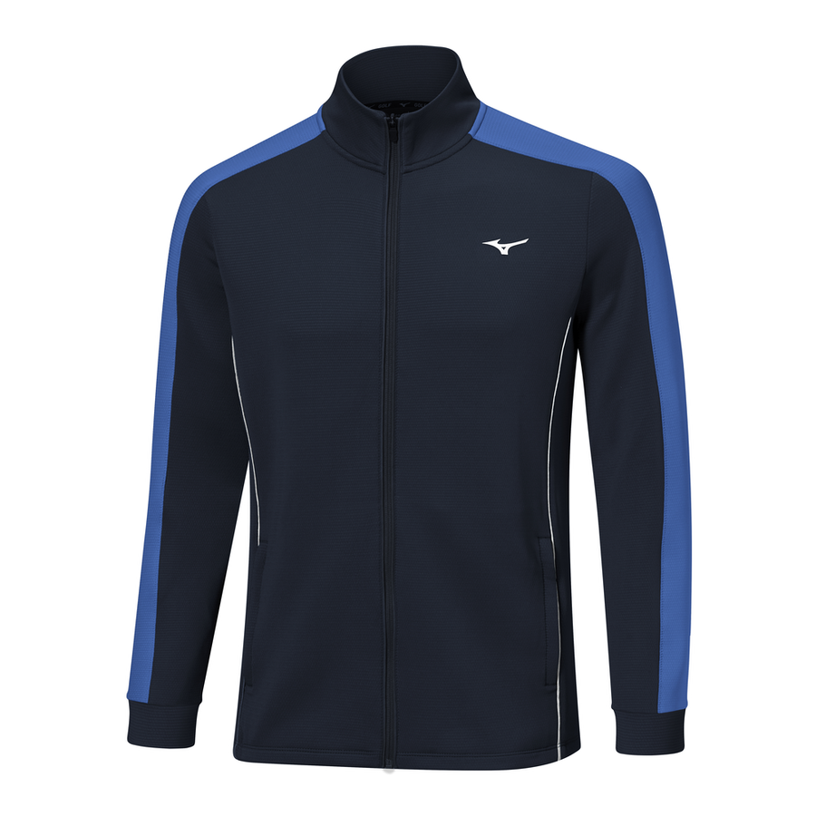 Mizuno Elevated Warm Full Zip Baritone Blue