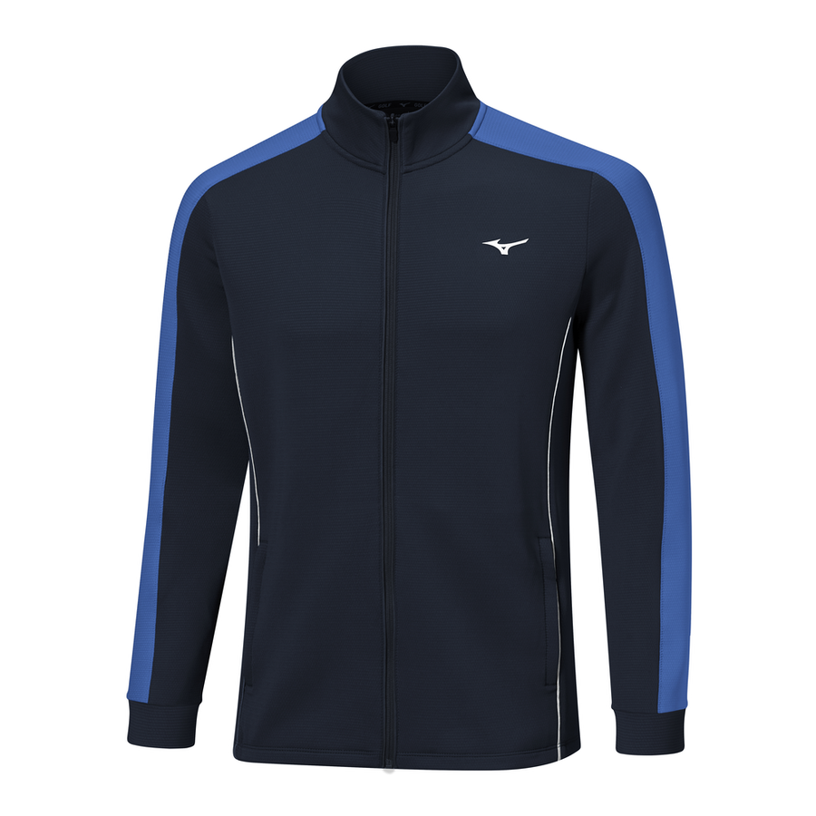 Mizuno Elevated Warm Full Zip Baritone Blue