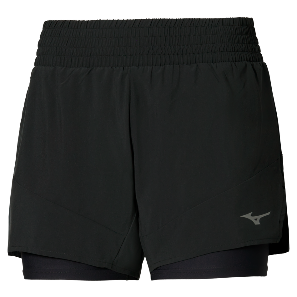 Mizuno 2in1 4.5 Inches Short(W) Black