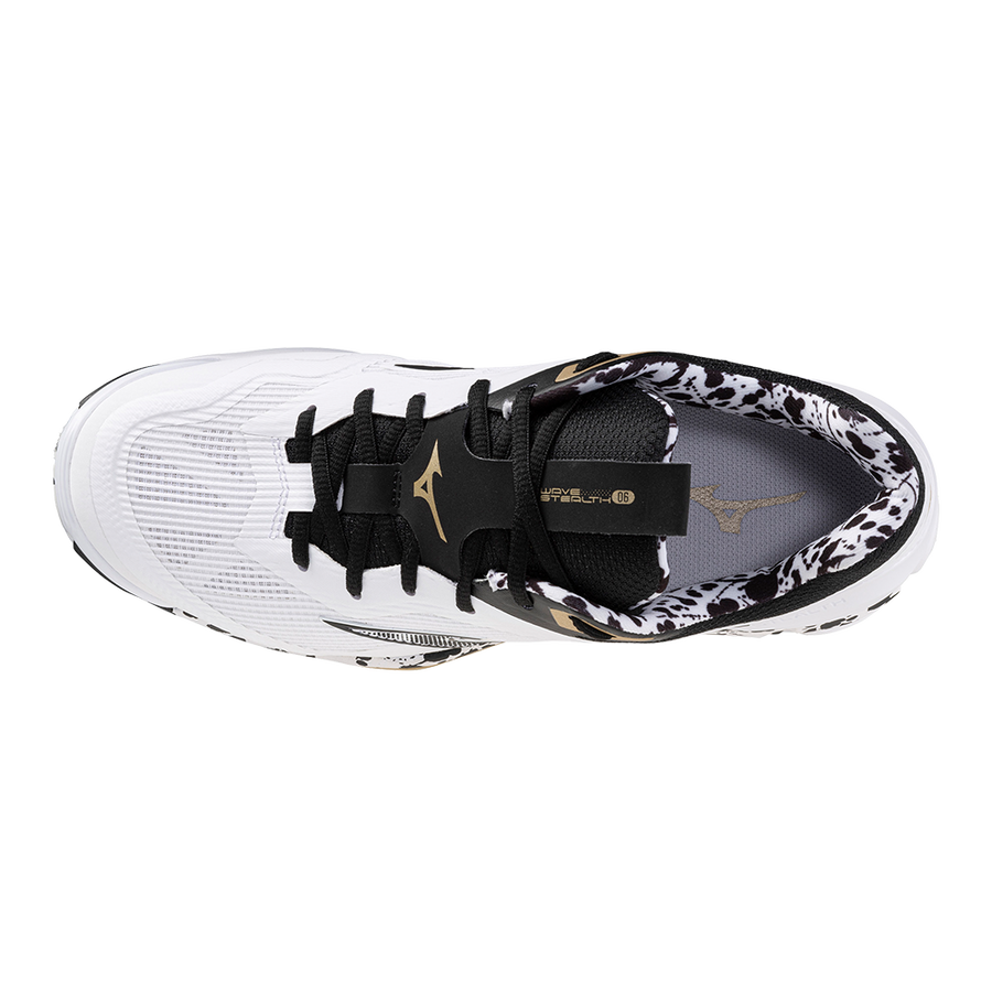 Mizuno WAVE STEALTH 6 White/Black/GE Gold