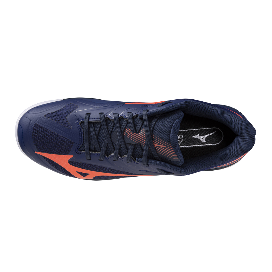 Mizuno WAVE EXCEED COURT CC Beacon Blue/lava Orange/white