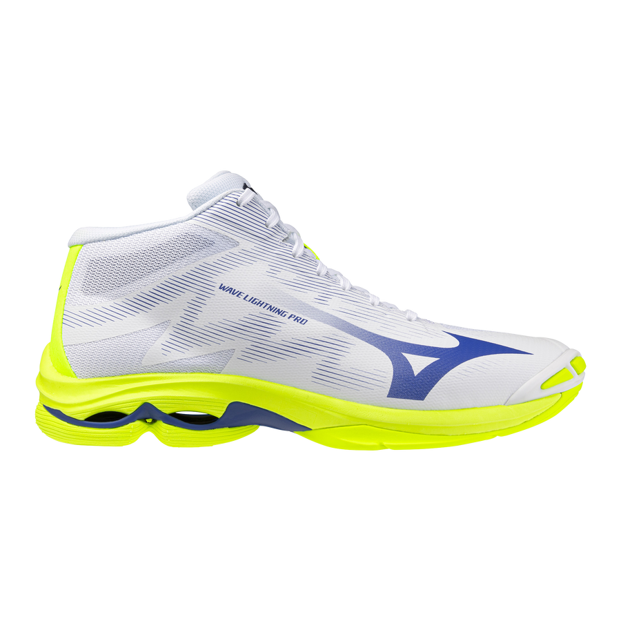 Mizuno WAVE LIGHTNING PRO MID White/Lightning Yellow/Dazzling Blue
