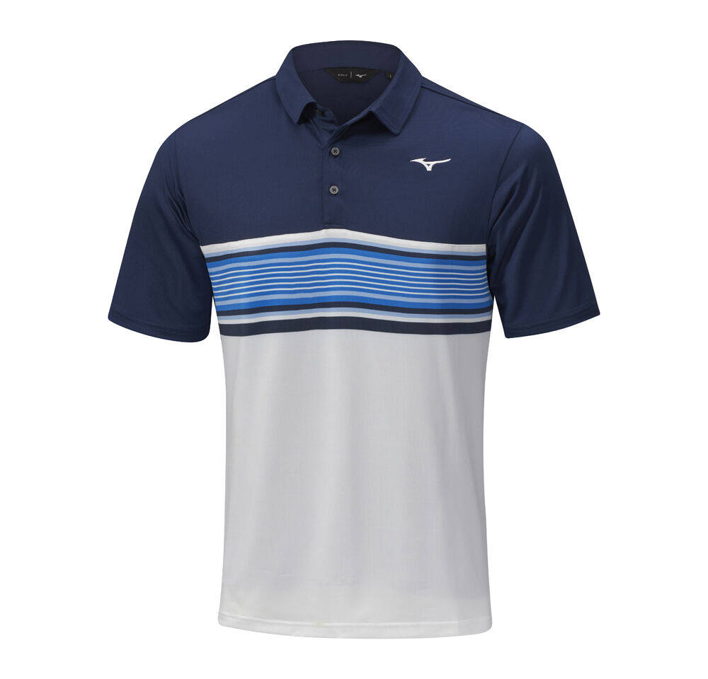 Quick Dry Oceanic Polo - Blue | Golf Clothing | Mizuno Morocco