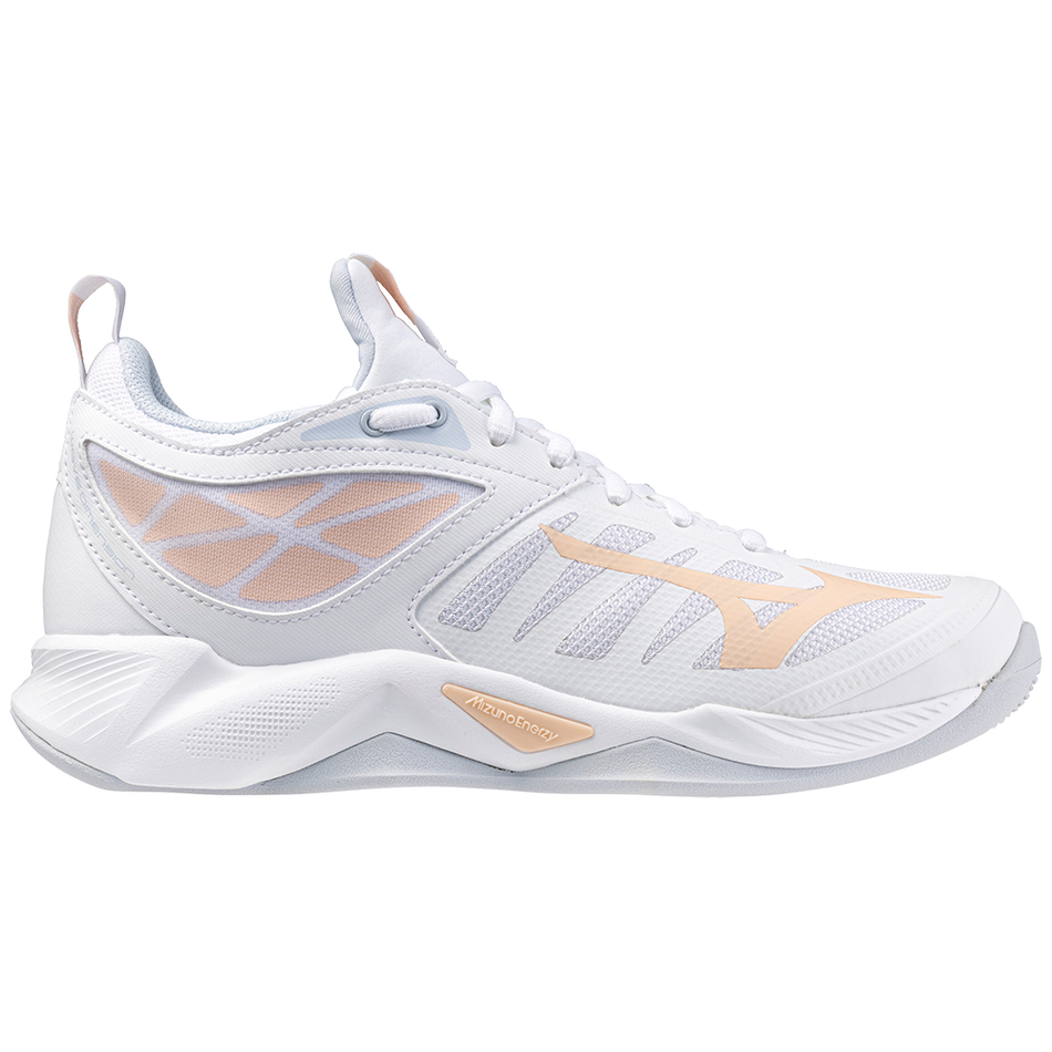 Mizuno WAVE DIMENSION White/PeachParfait/HalogenBlue