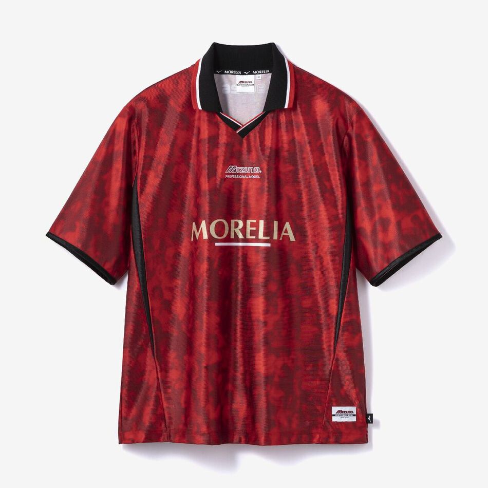 Mizuno MORELIA OFF RETRO TEE HALFSLEEVE Red