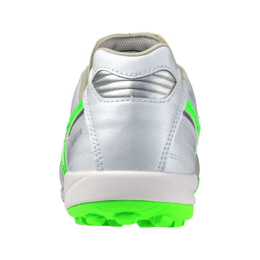 Mizuno MORELIA SALA ELITE TF White/neon green/galaxy silver Mizuno MORELIA SALA ELITE TF White/neon green/galaxy silver