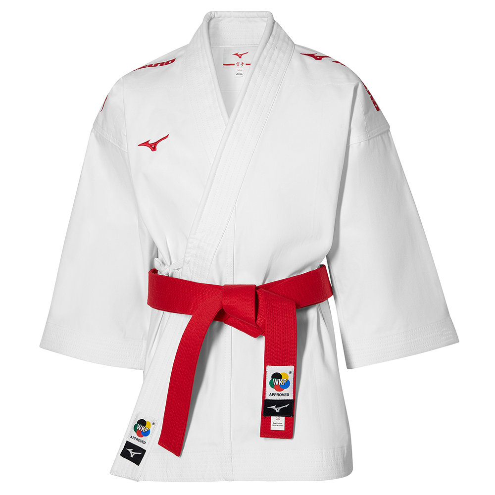 Kime embroidery Jacket - White | Karategis | Mizuno Luxembourg
