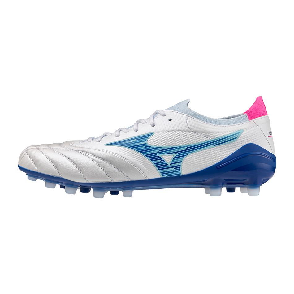 Mizuno MORELIA NEO IV BETA ELITE AG White/Tanager Turquoise/Pink Tetra