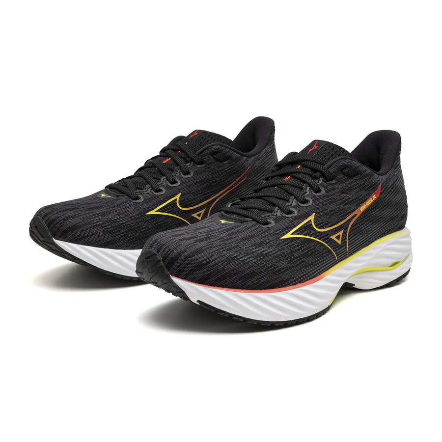 Mizuno WAVE RIDER 28 Black/EveningPrimrose/PoppyRed