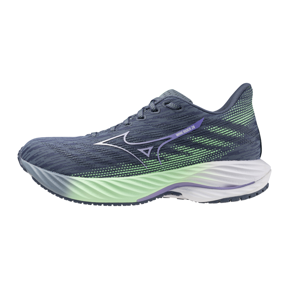 Mizuno WAVE RIDER 28 Citadel/White/Neo Mint