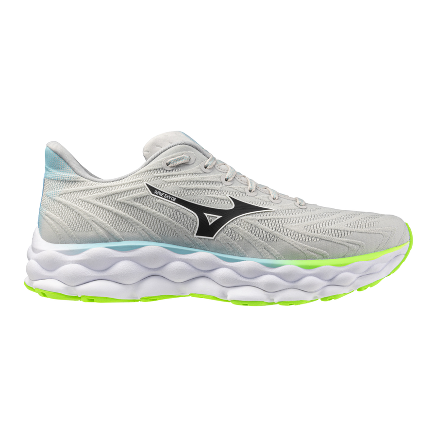 Mizuno WAVE SKY 8 Nimbus Cloud/Black/Green Gecko