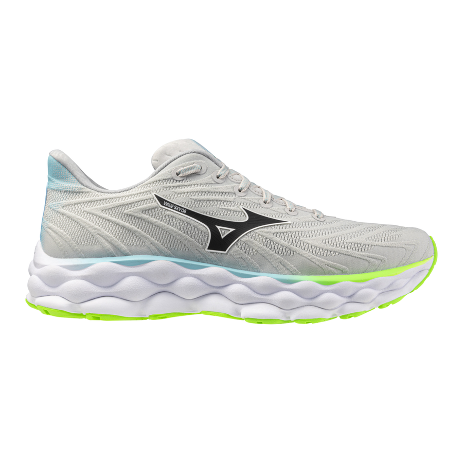 Mizuno WAVE SKY 8 Nimbus Cloud/Black/Green Gecko
