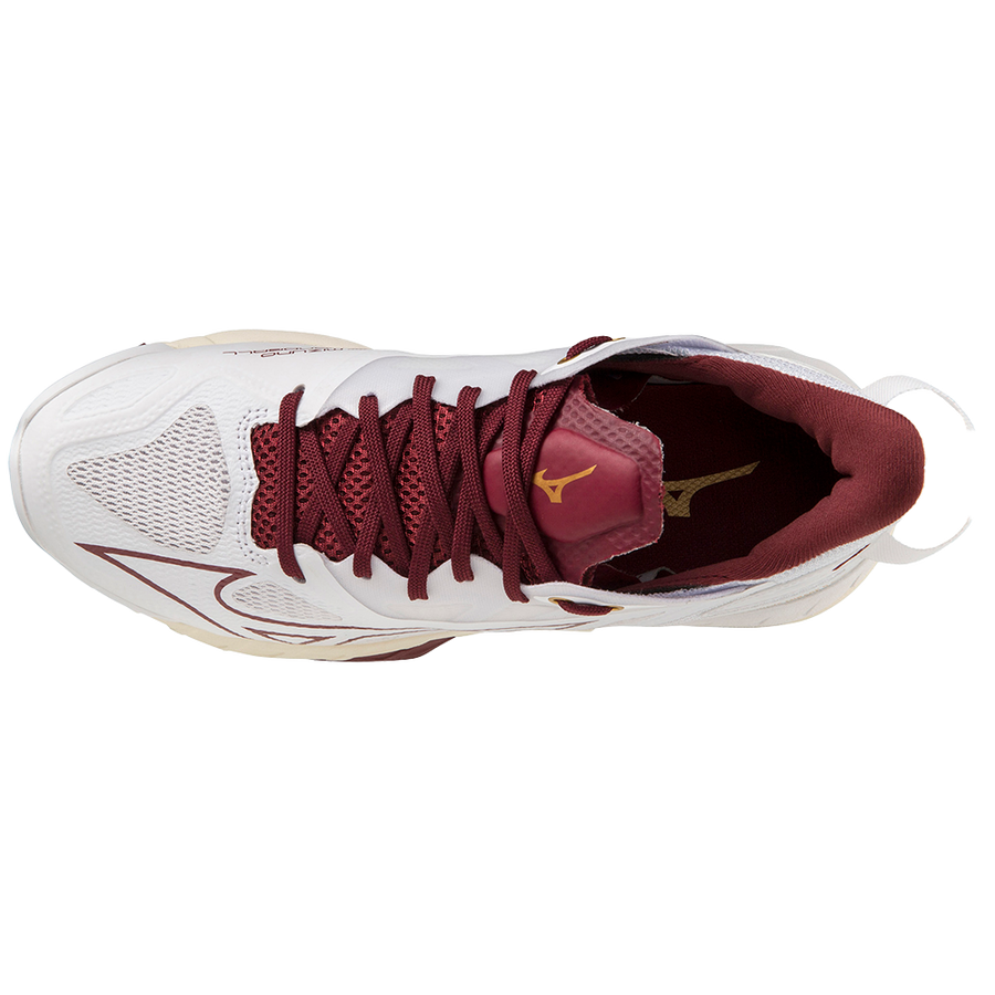 Mizuno WAVE MIRAGE 5 Whte/Cabernet/MP Gold