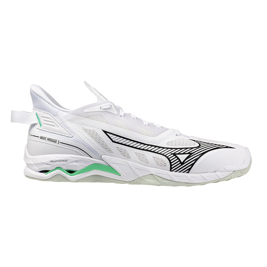 Mizuno WAVE MIRAGE 5 White/Black/Frozen Emerald