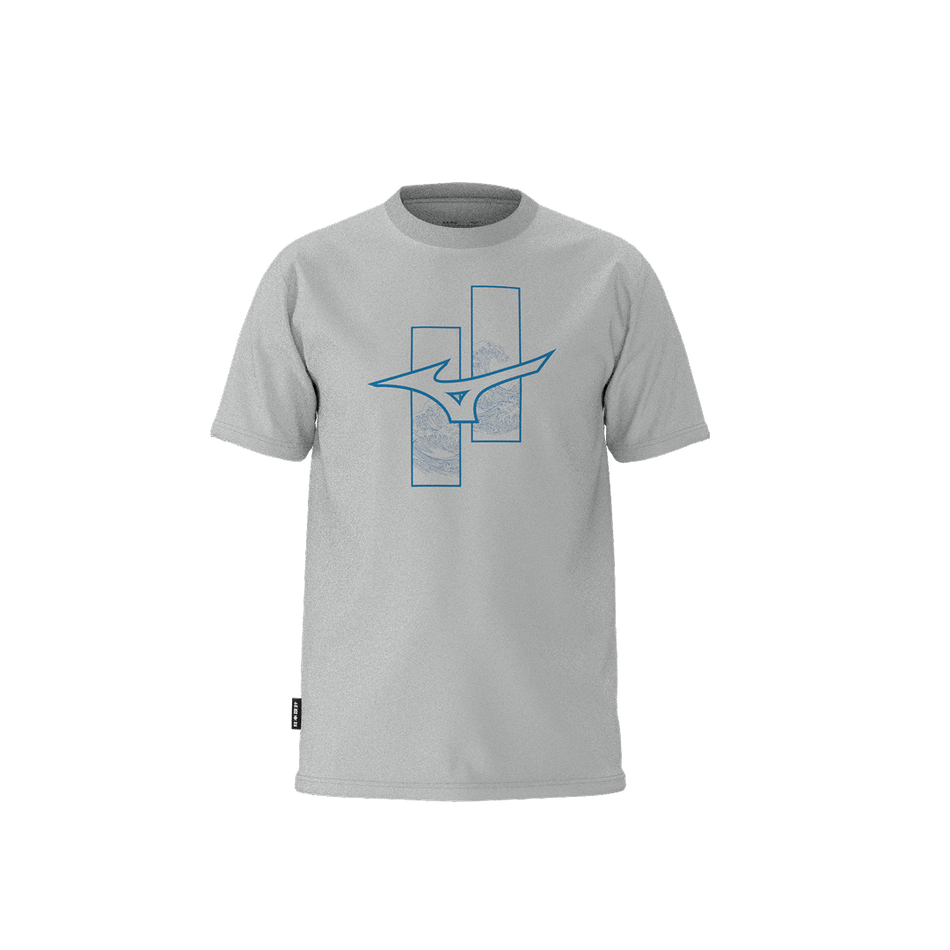 Mizuno Athleticwear runbird t-shirt Dawn blue