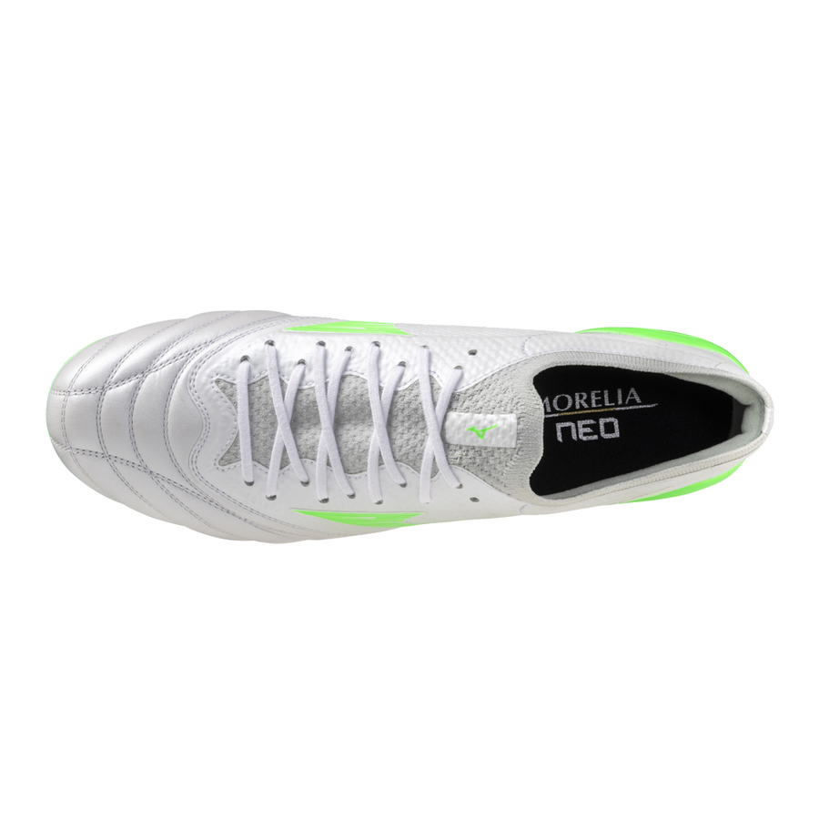 Mizuno MORELIA NEO IV BETA ELITE MIX White/neon green/cool gray 3c