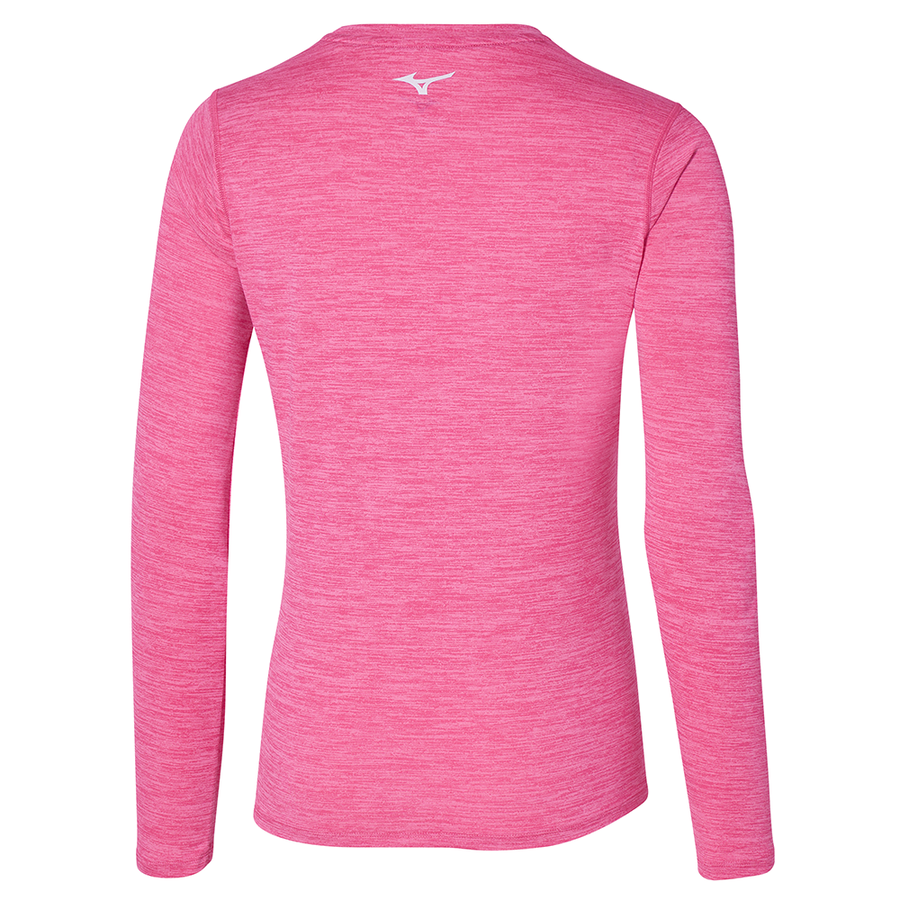 Mizuno IMPULSE CORE LONGSLEEVE T-SHIRT Sangria Sunset