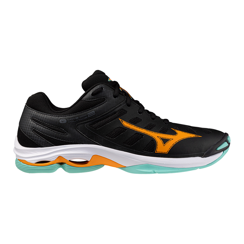 Mizuno WAVE VOLTAGE 2 Black/Tangelo/Ice Green