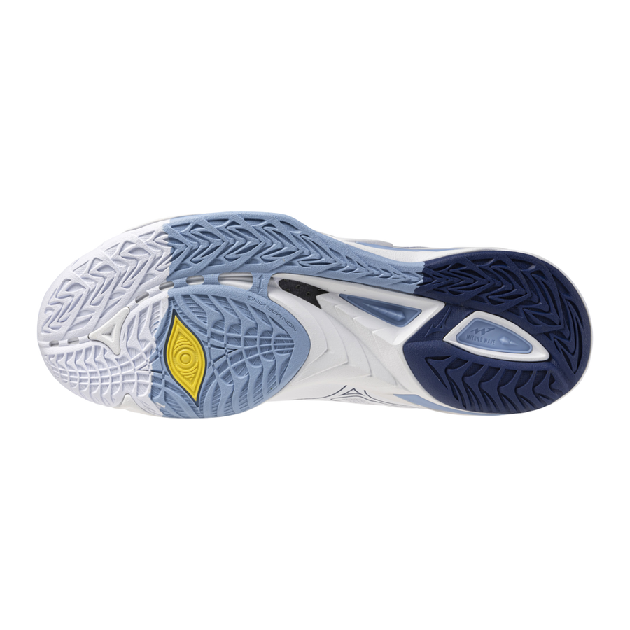 Mizuno WAVE MIRAGE 5 White/BellwetherBlue/BelAirBlu