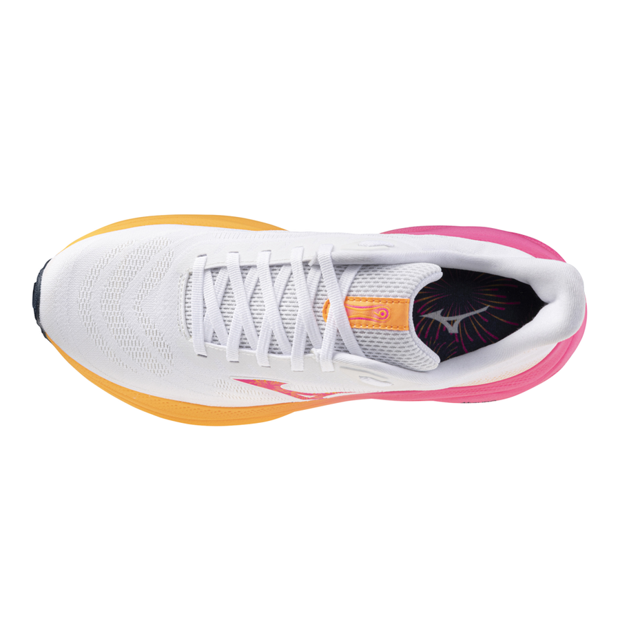 Mizuno WAVE SKY 9 White/Tang Orange/Pink Tetra