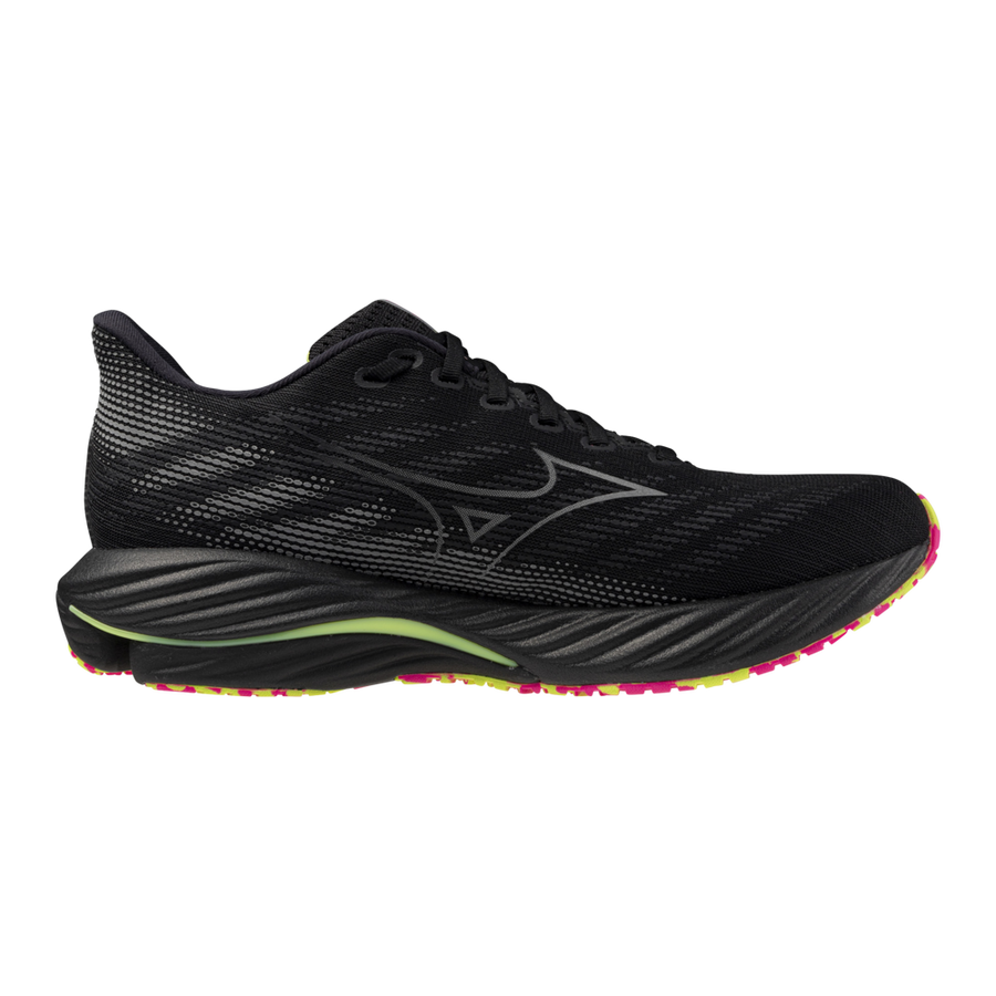 Mizuno WAVE RIDER 28 Black/silver/sunny lime