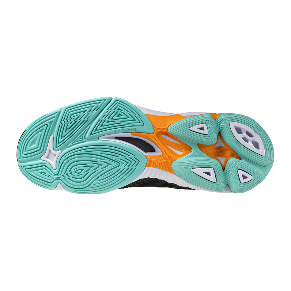 Mizuno WAVE VOLTAGE 2 Black/Tangelo/Ice Green