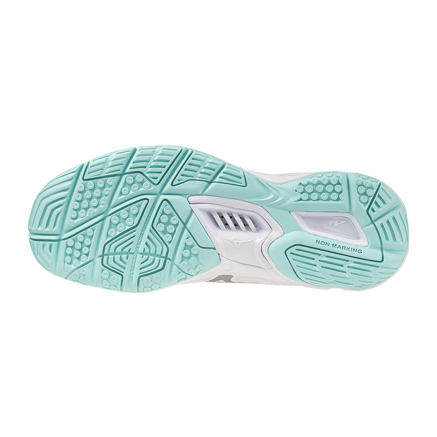 Mizuno WAVE STEALTH 6 White/Blue Tint