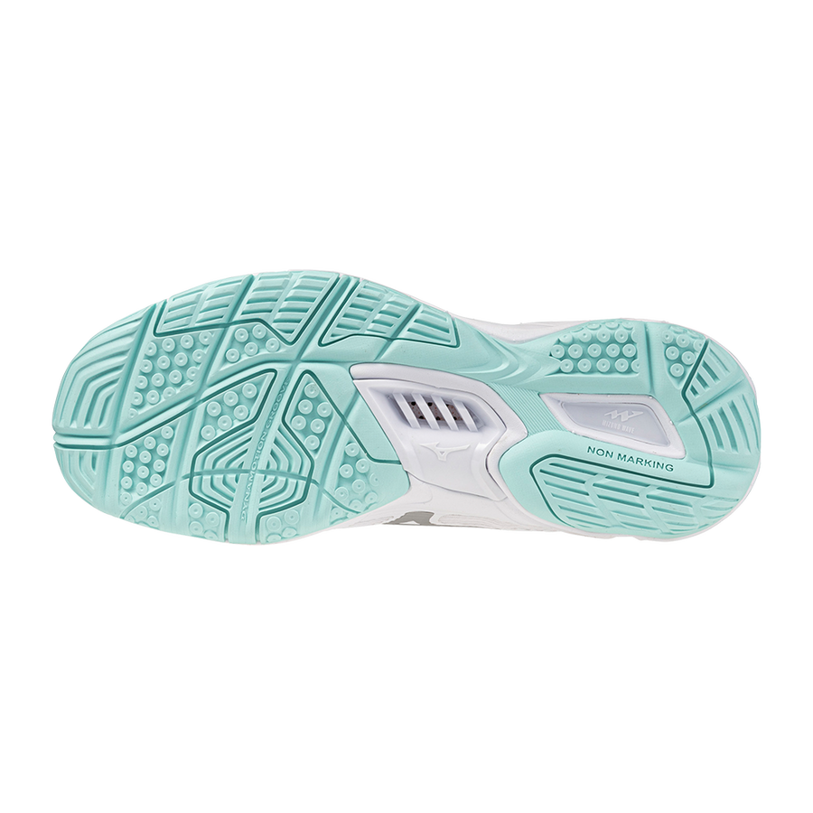 Mizuno WAVE STEALTH 6 White/Blue Tint